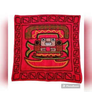 Terrapin Peruvian Inca Cushion Cover Handwoven Res 17in.X17In.